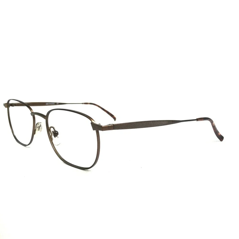 Jean Lafont METHODE 49 Eyeglasses Frames Brown Round Full Wire Rim 50-18-135